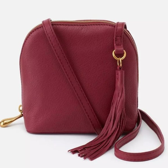 NWT New Hobo Nash Crossbody Sangria Leather Retired Rare